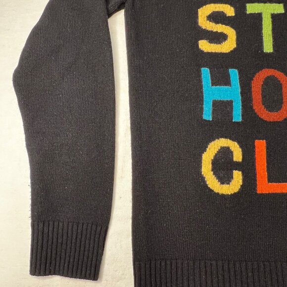 Scotch & Soda M  ‘Let’s stay home club’ sweater Comfortable Stretch Black - Picture 9 of 16
